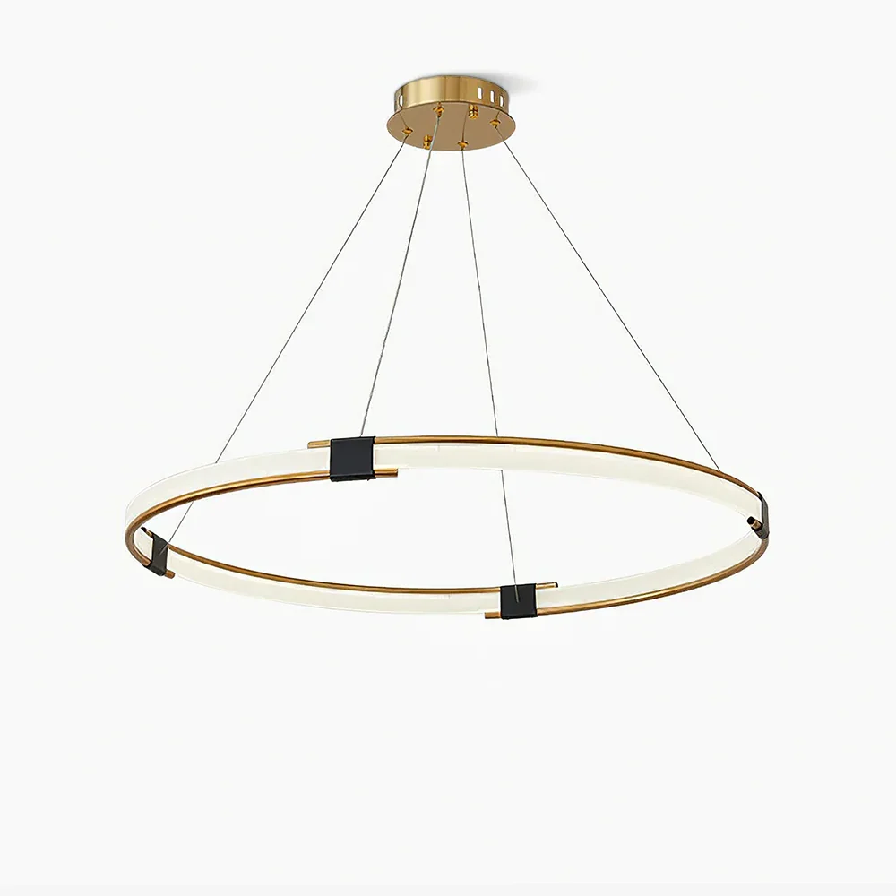 Exceptional Gouden ringkroonluchter Detailed