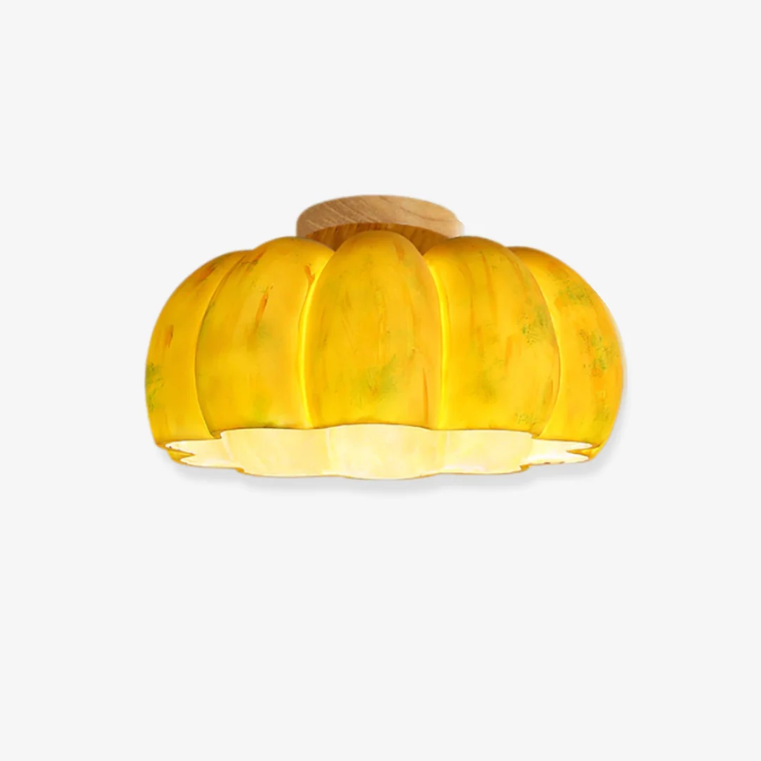 Pure Grote gele pompoenplafondlamp World-Class