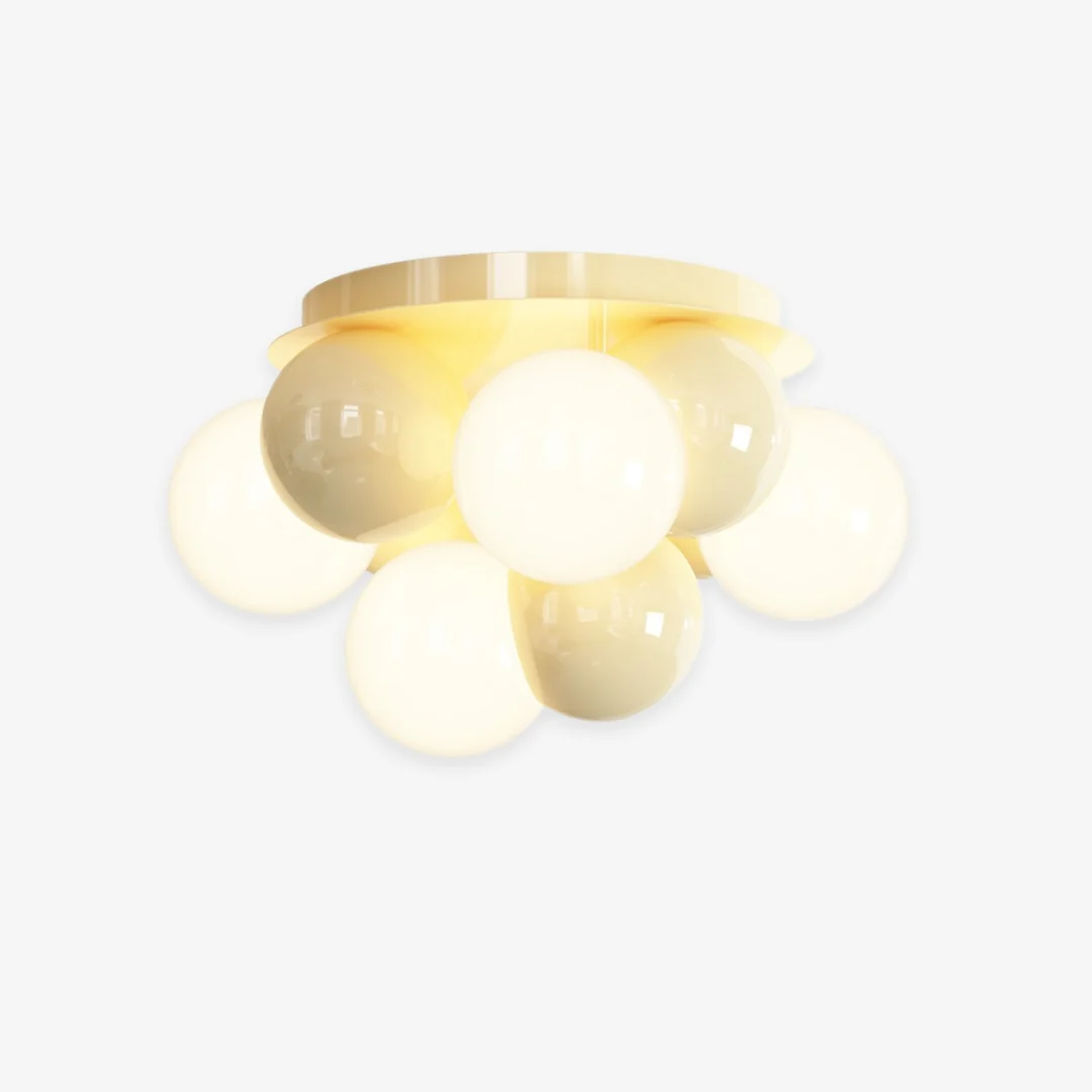 High-End Crème Bubble Ball-plafondlamp Durable