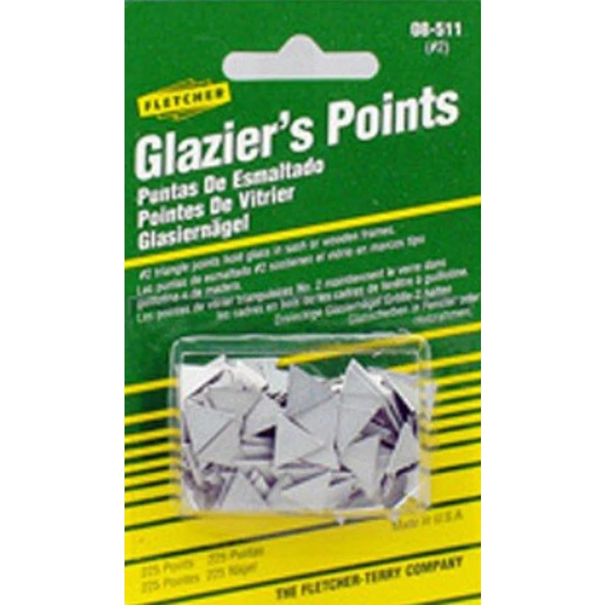 Detailed Fletcher Terry Triangle Glazier Points World-Class