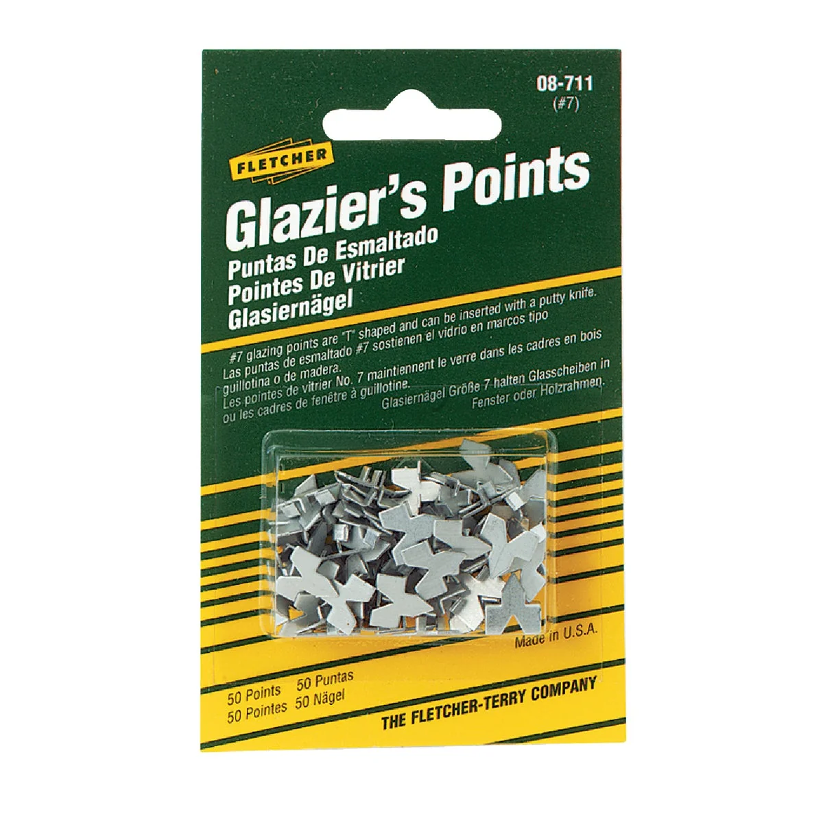 Expertly Made Fletcher Terry Glazier Push Points Premium Material