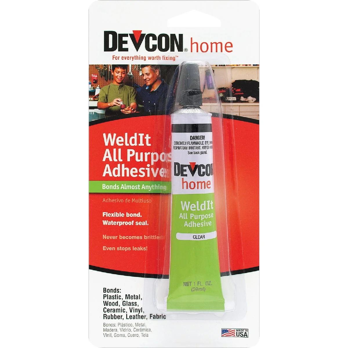 Efficient Devcon All Purpose 1 Oz. WeldIt Household Cement Adhesive Fine Crafted