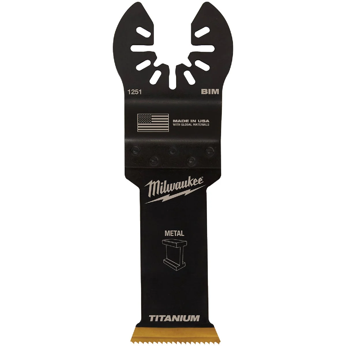 Original Design Milwaukee OPEN-LOK 1-1 8 In. Titanium Enhanced Bi-Metal Oscillating Blade Safe