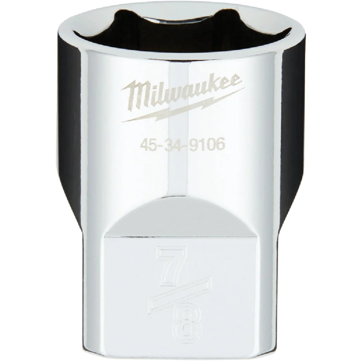 Secure Milwaukee 1 2 In. Drive 7 8 In. 6-Point Shallow Standard Socket with FOUR FLAT Sides Reliable