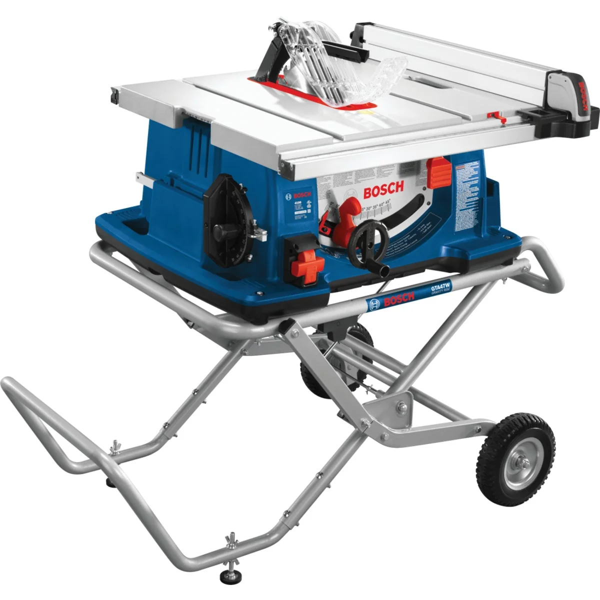 Official Bosch 15-Amp 10 In. Job Site Table Saw with Wheeled Stand High-Performance