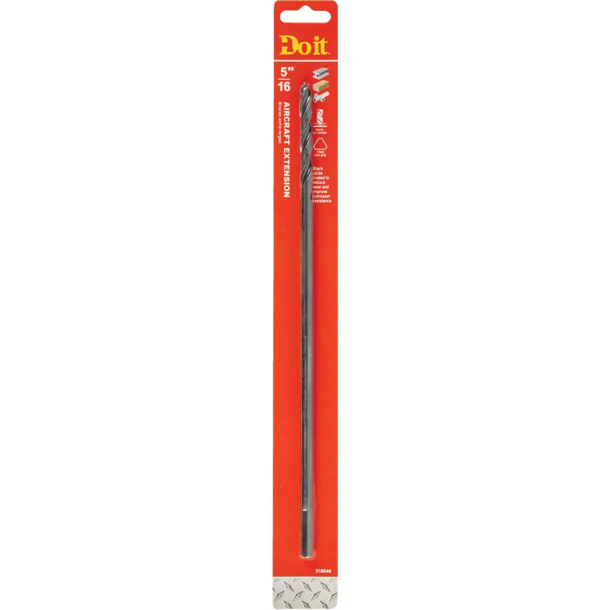 Minimalist Do it 5 16 In. x 12 In. Black Oxide Extended Length Drill Bit Responsible