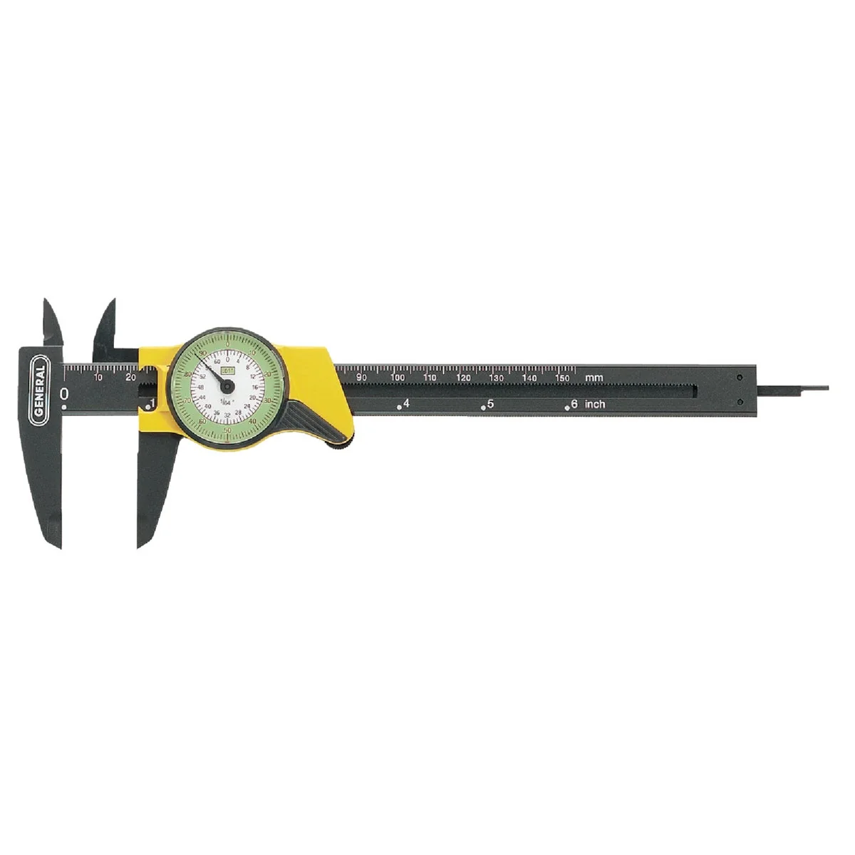 Minimalist General Tools Plastic 6 In. Caliper Fine
