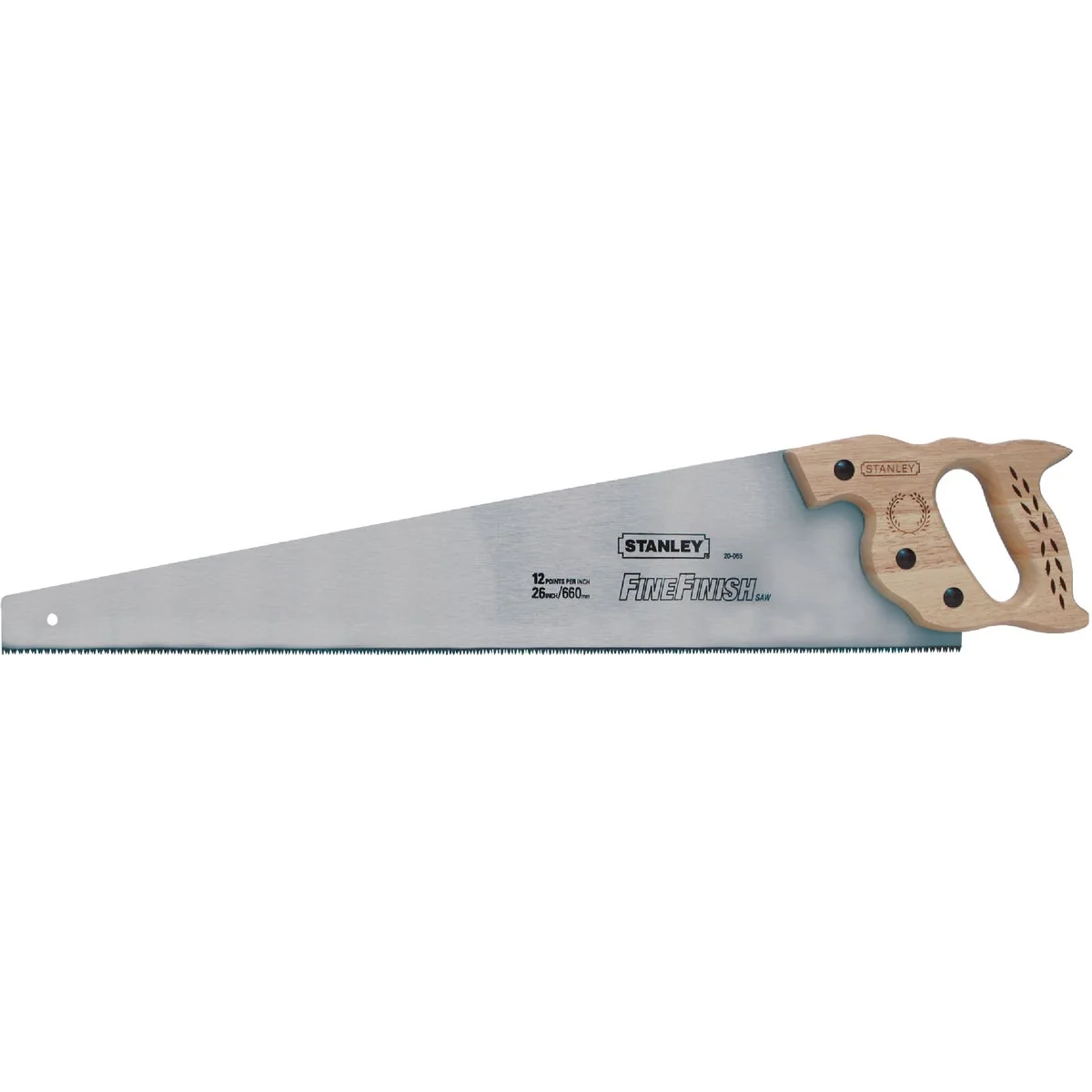 Unique Stanley 26 In. L. Blade 12 PPI Hardwood Handle Hand Saw Soft