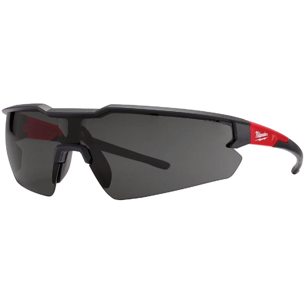 Recyclable Milwaukee Red Black Frame Safety Glasses with Tinted Fog- Lenses Refined
