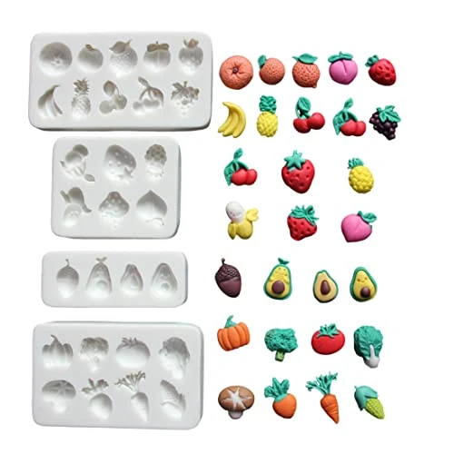 Elegant Lovely Small Items Silicone Fondant Molds Set For Cake Topper Top-Quality