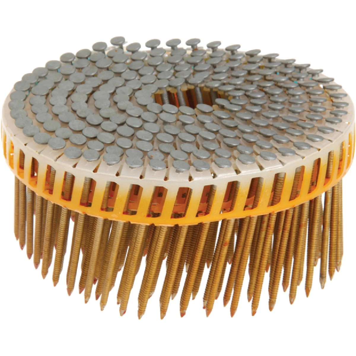Sustainable Grip-Rite 15 Degree Plastic Strip Hot-Dipped Galvanized Coil Siding Nail 2-1 4 In. x .092 In. 4800 Ct. Premium
