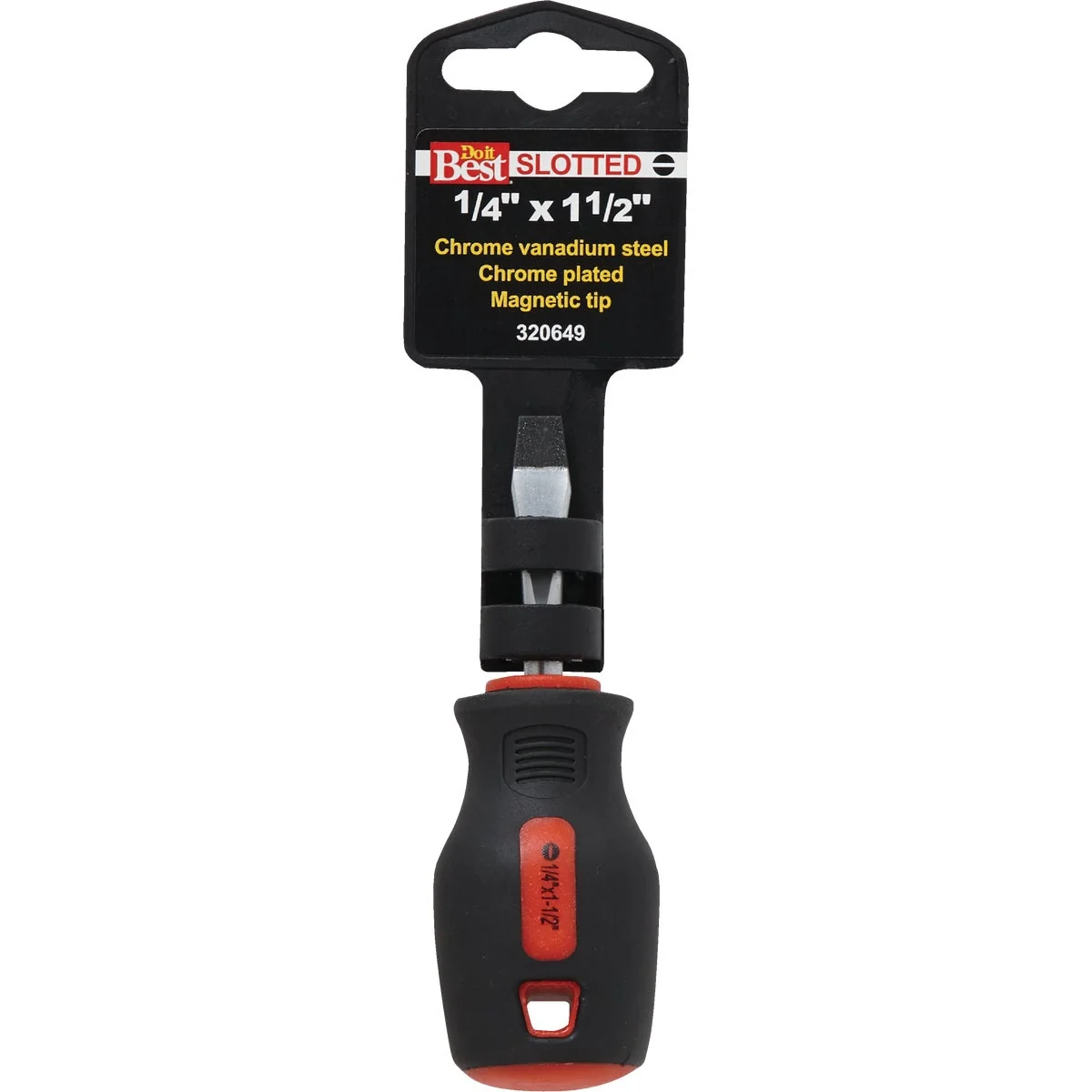 Smooth Do it 1 4 In. x 1-1 2 In. Slotted Screwdriver Fine