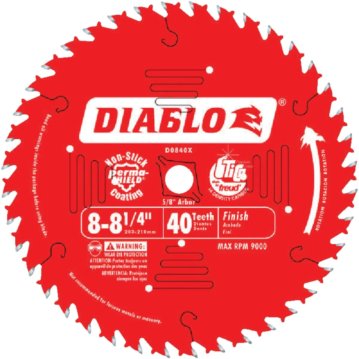 Eco-Friendly Diablo 8-1 4 In. 40-Tooth Finish Circular Saw Blade Durable