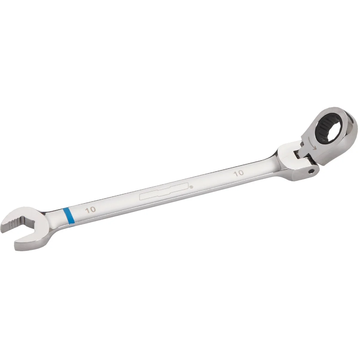 Optimized Channellock Metric 10 mm 12-Point Ratcheting Flex-Head Wrench Solid