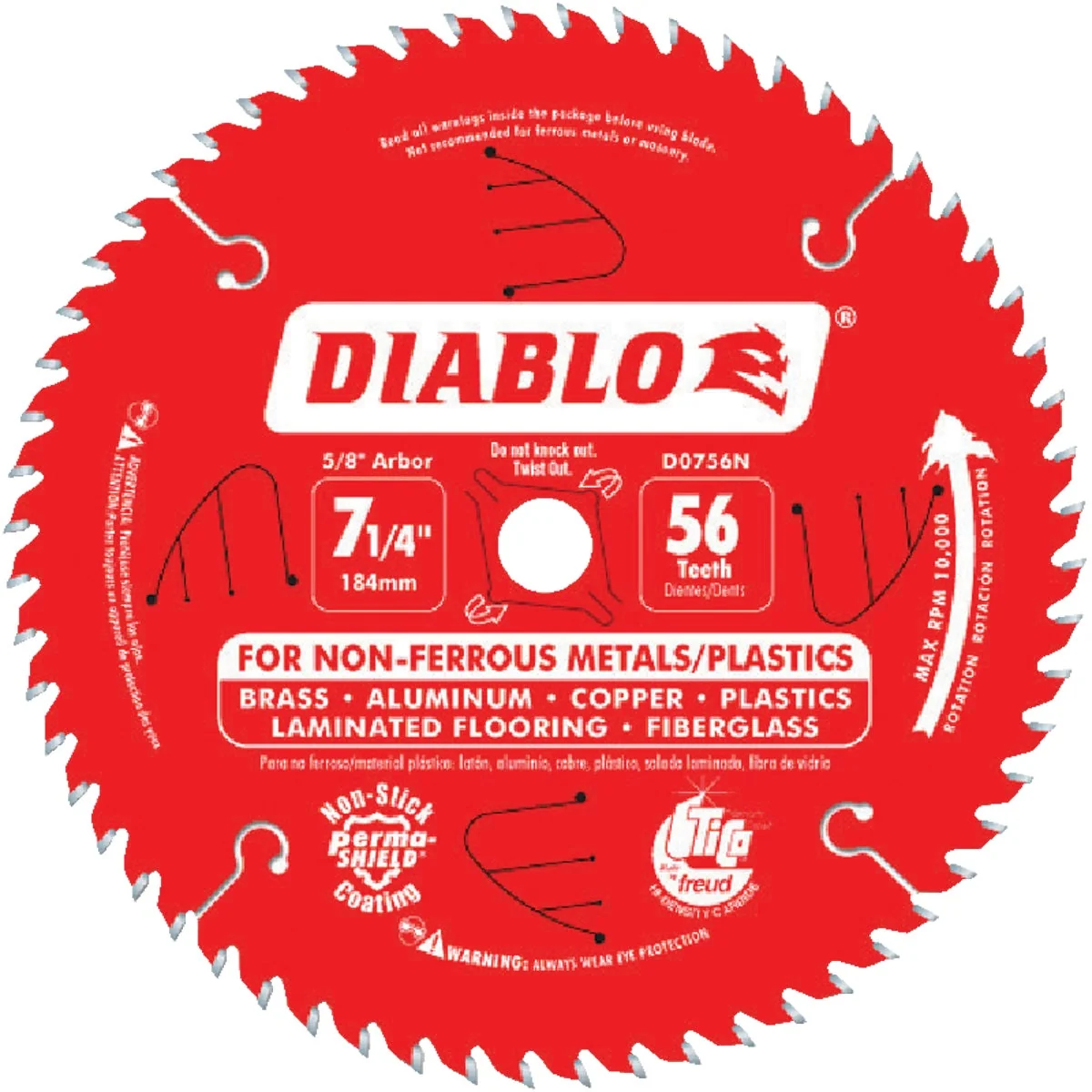Prestigious Diablo 7-1 4 In. 56-Tooth Non-Ferrous Metals Plastics Circular Saw Blade Innovative