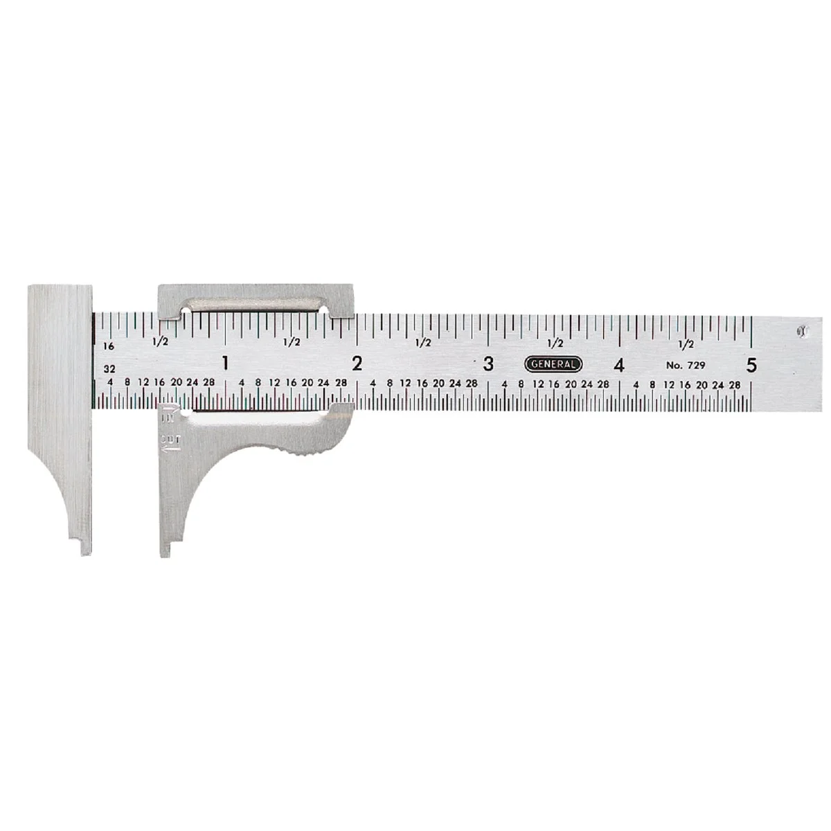 Clean General Tools 5 In. Pocket Caliper Reliable