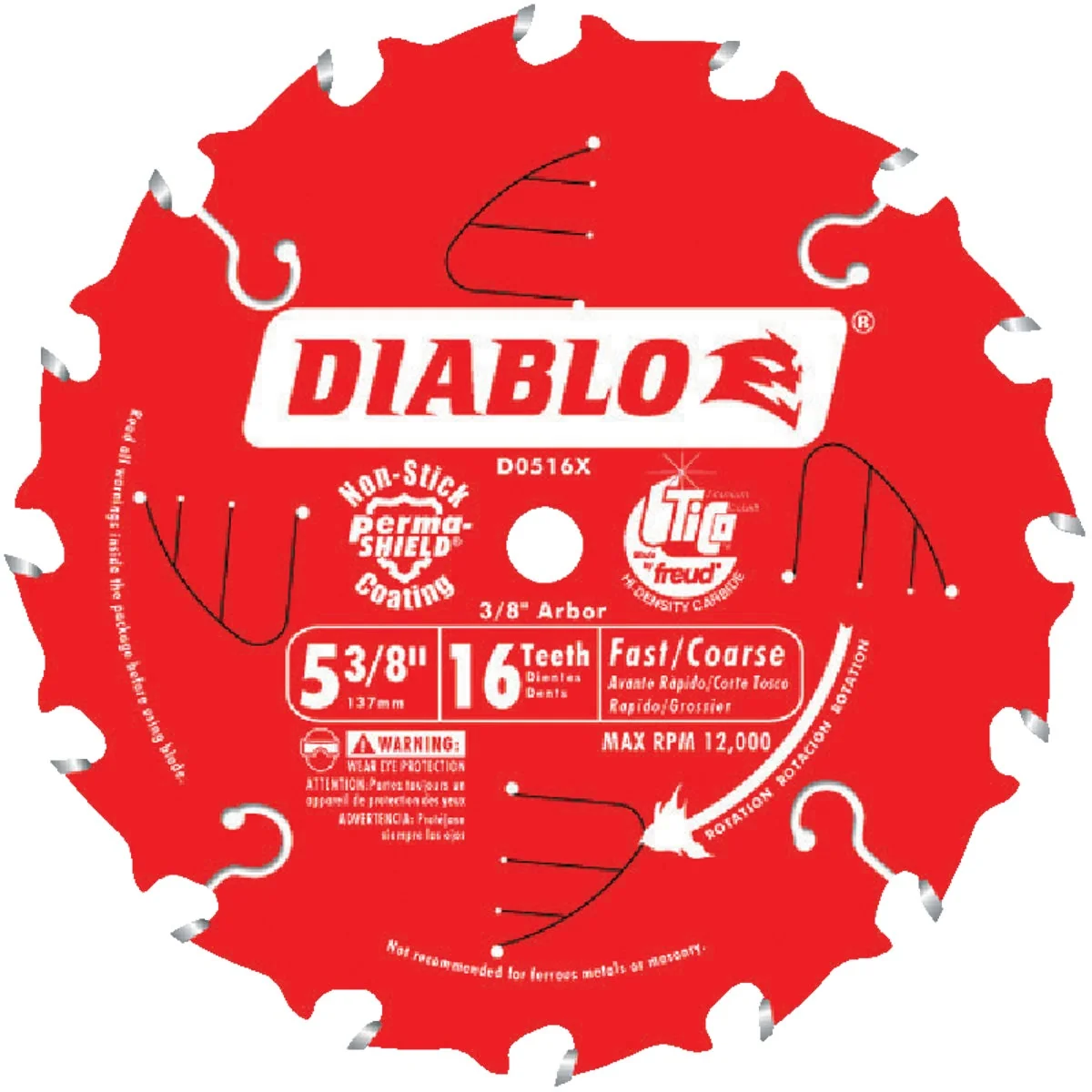 Modern Diablo 5-3 8 In. 16-Tooth Fast Framing Circular Saw Blade Practical