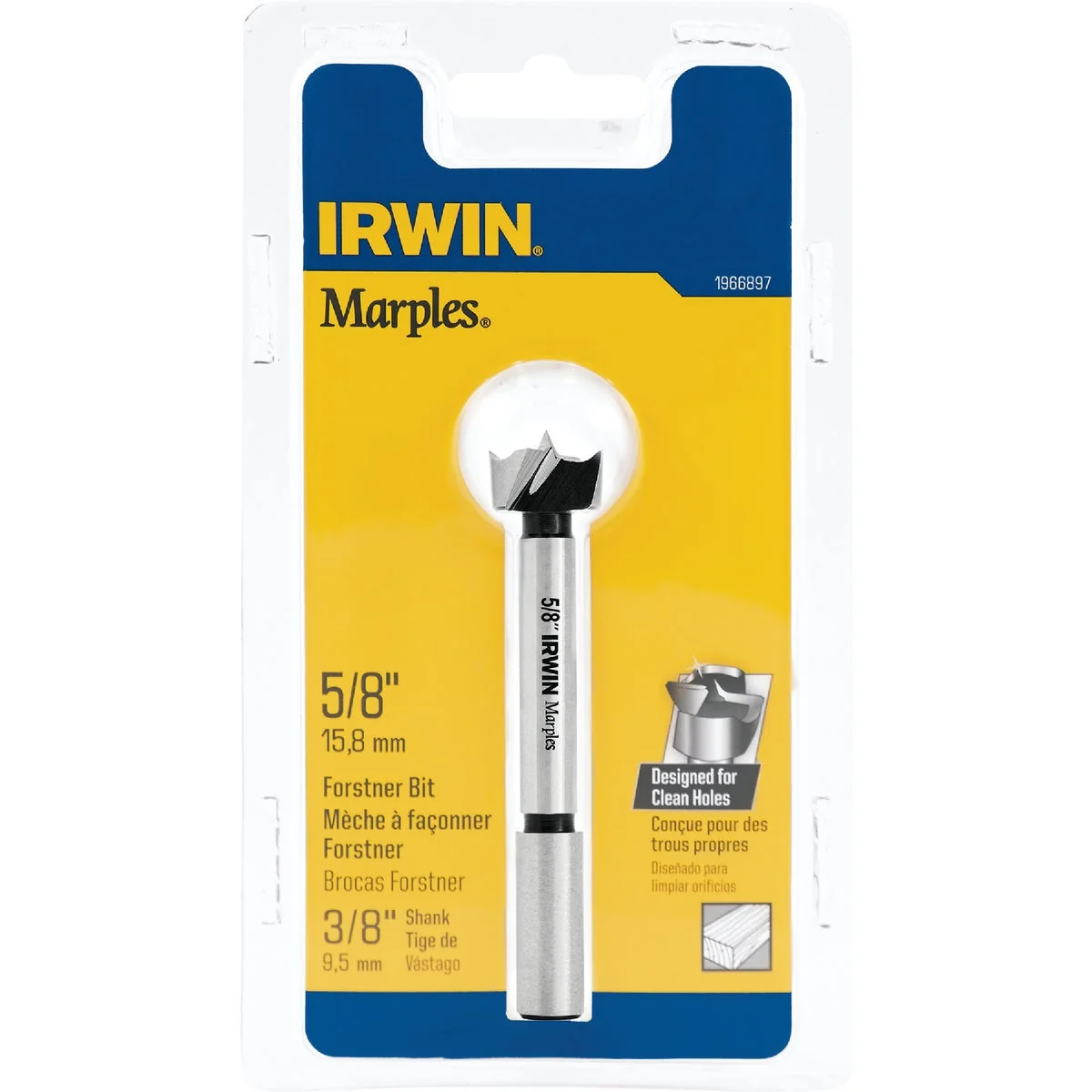 Effective Irwin Marples 5 8 In. x 3-1 2 In. Reduced Forstner Drill Bit Fast