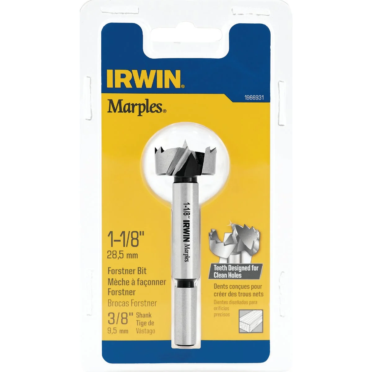 Fine Irwin Marples 1-1 8 In. x 3-1 2 In. Reduced Forstner Drill Bit Stylish