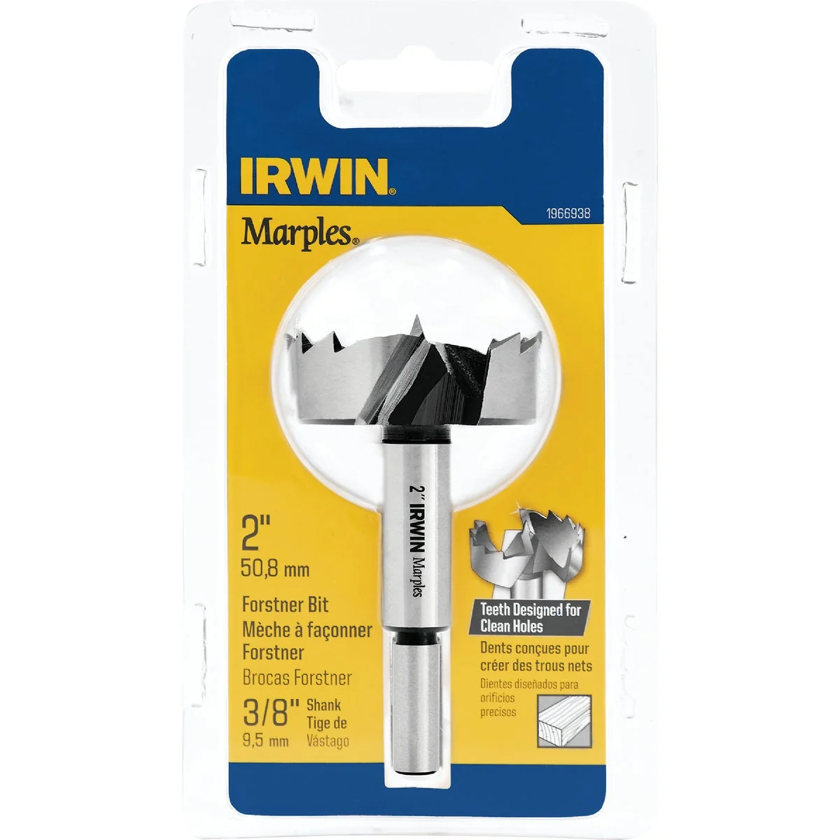 Pure Irwin Marples 2 In. x 3-1 2 In. Reduced Forstner Drill Bit Luxury