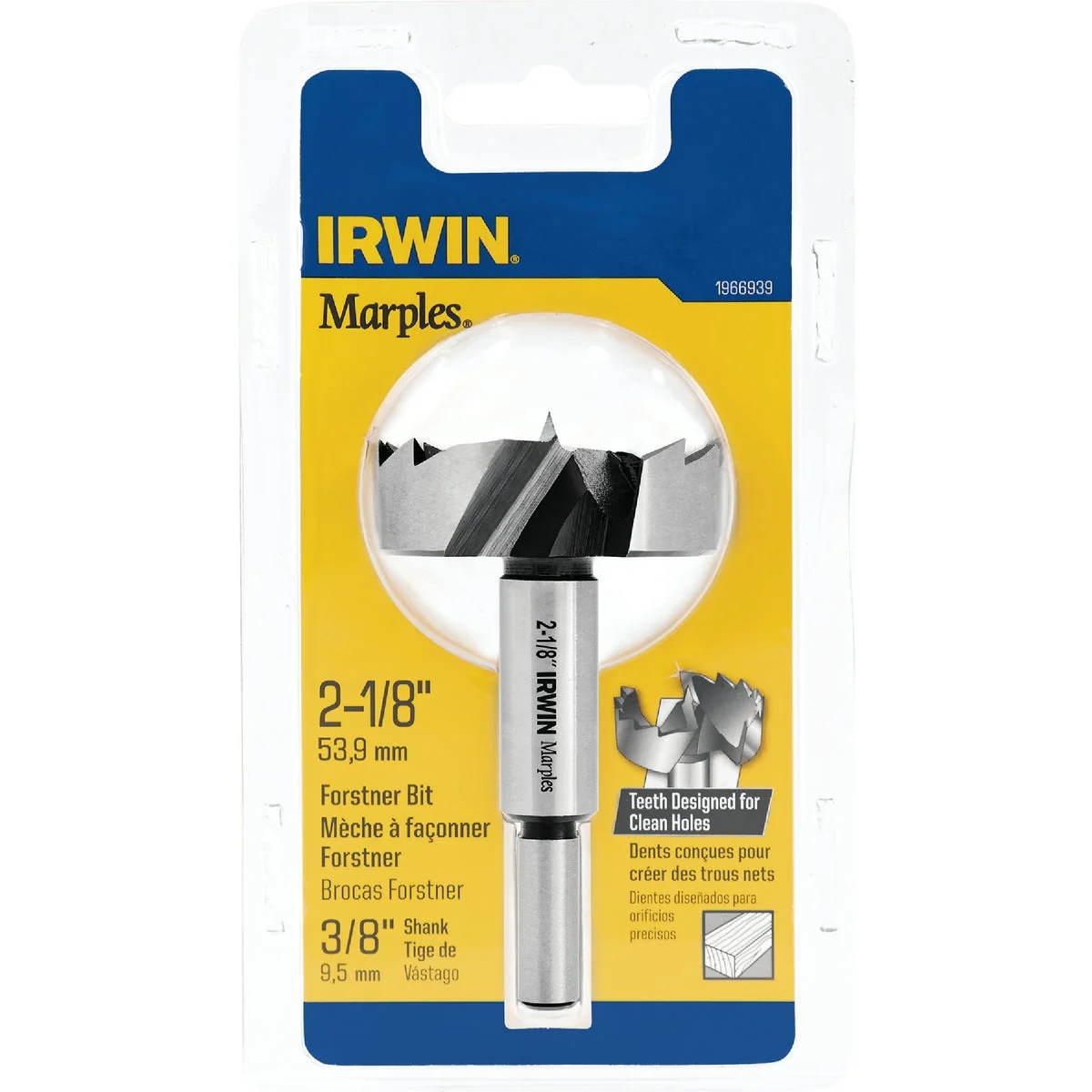 Contemporary Irwin Marples 2-1 8 In. x 3-1 2 In. Reduced Forstner Drill Bit Authentic