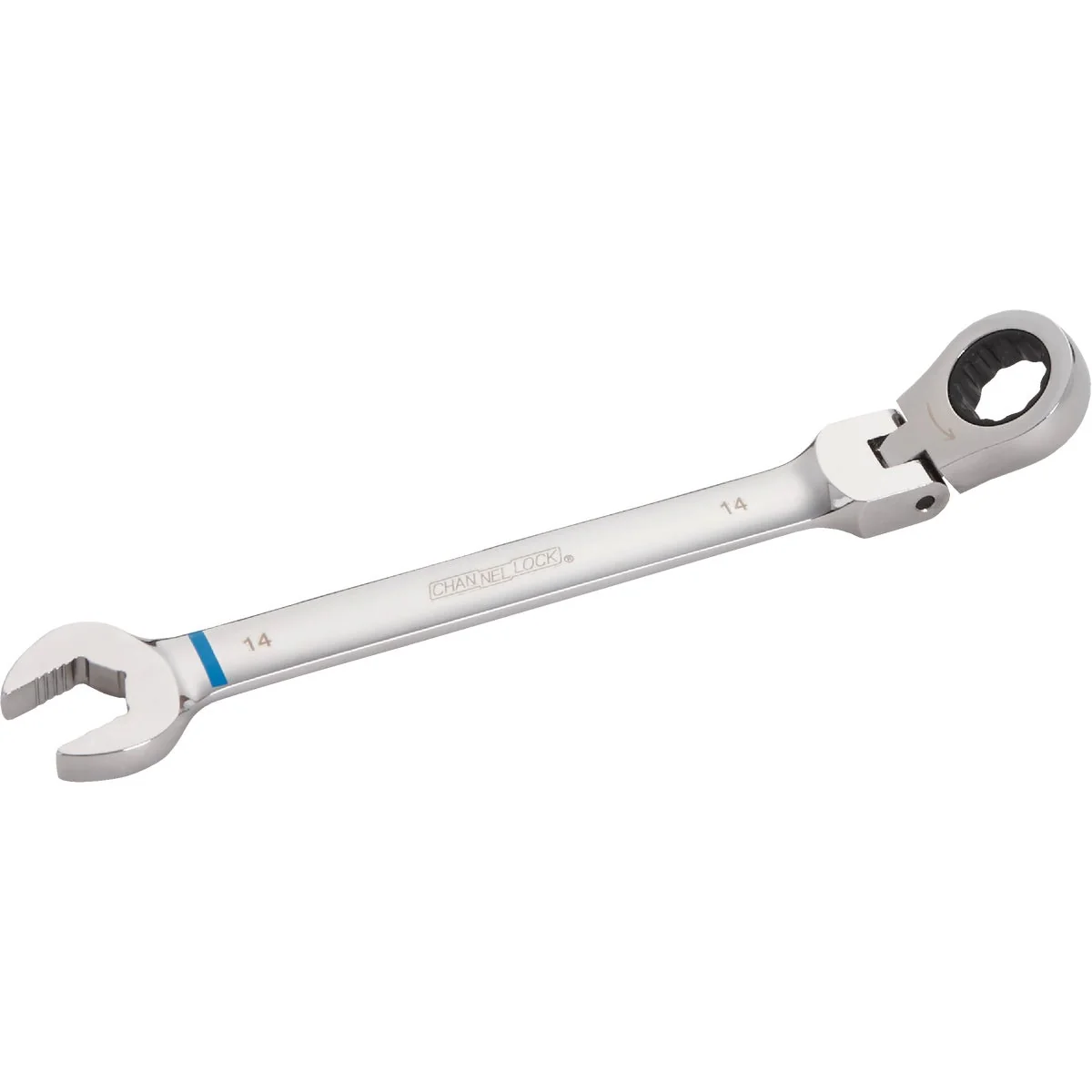 Soft Channellock Metric 14 mm 12-Point Ratcheting Flex-Head Wrench Flexible
