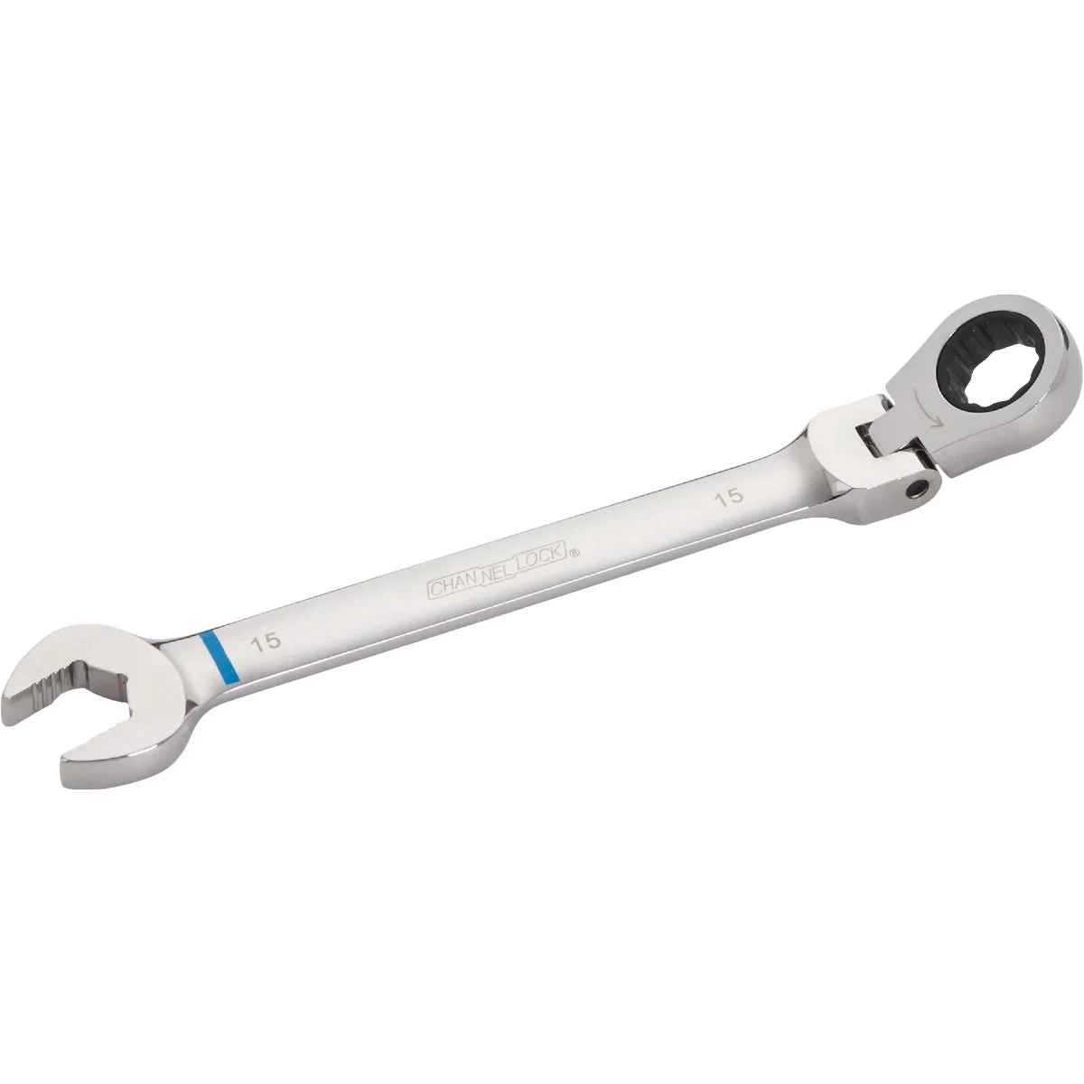 Prestigious Channellock Metric 15 mm 12-Point Ratcheting Flex-Head Wrench First-Class