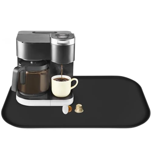 Optimized Silicone Coffee Maker Mat with Lip for Countertops Fine Crafted