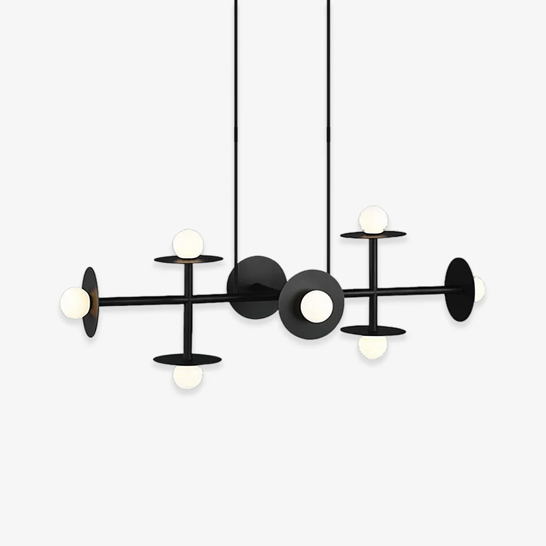 Expertly Made Studio Nodes 8-lichts lineaire kroonluchter Casual