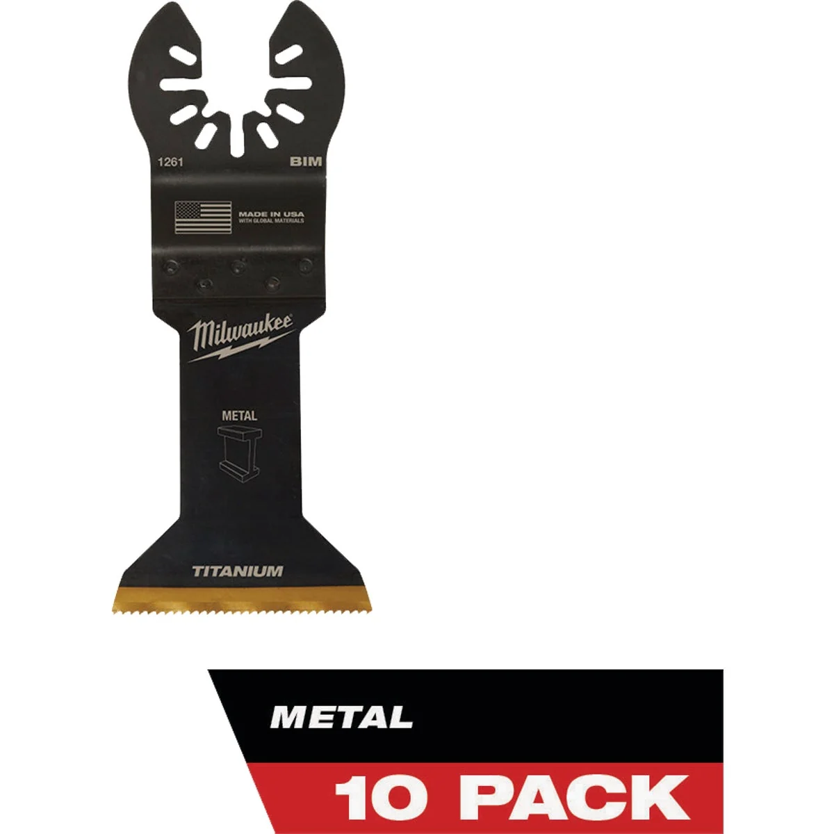 Carefully Designed Milwaukee OPEN-LOK 1-3 4 In. Titanium Enhanced Bi-Metal Oscillating Blade 10-Pack Soft