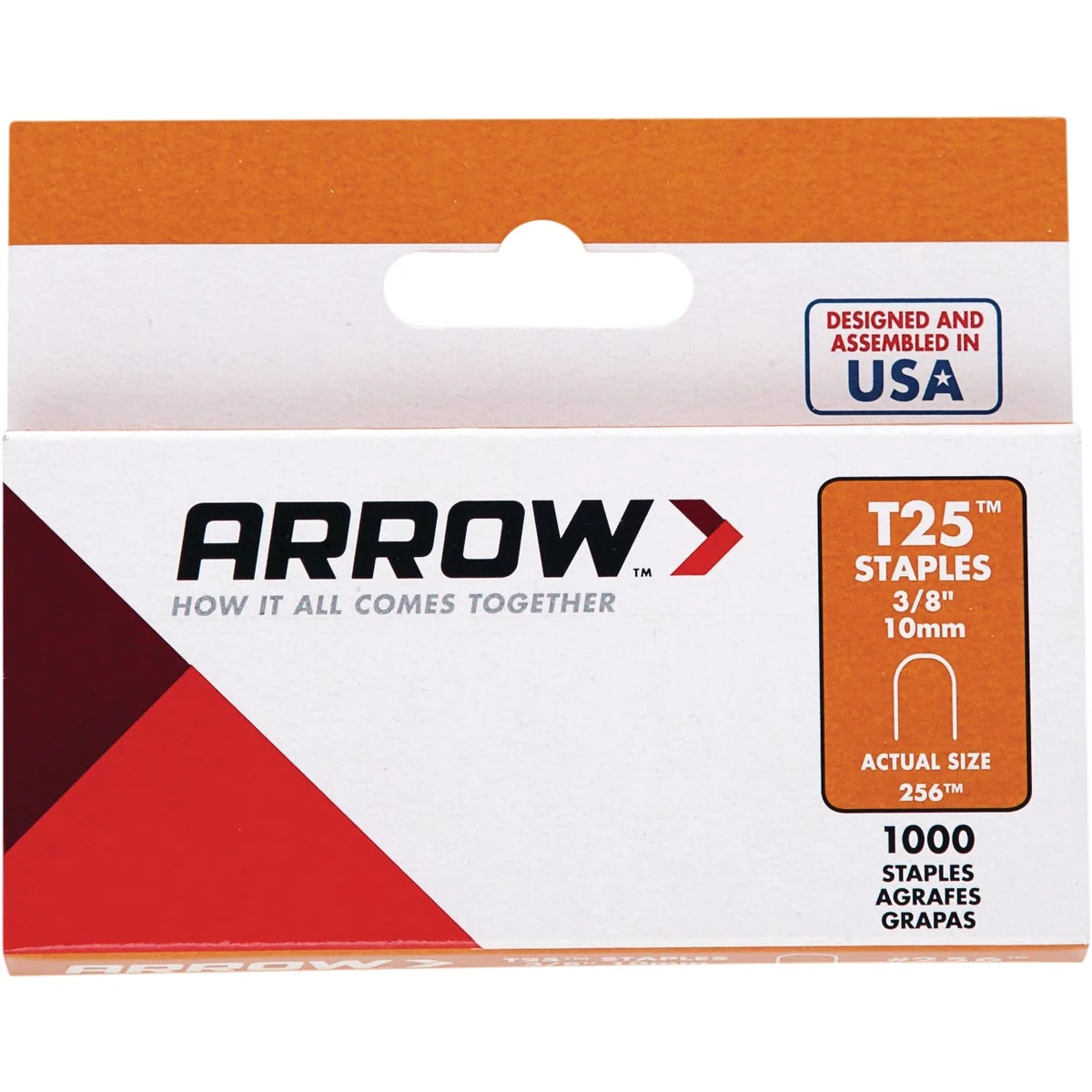 Reliable Arrow T25 Round Crown Cable Staple 3 8 In. 1100-Pack Green