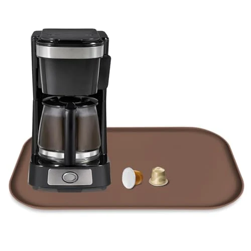 Clean Silicone Coffee Maker Mat with Lip for Countertops Proven