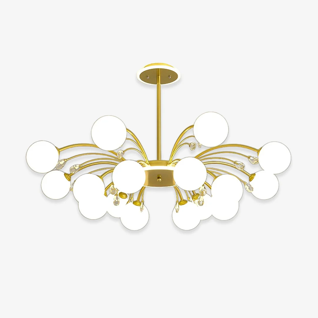 Dependable Glazen regendruppel kroonluchters Green