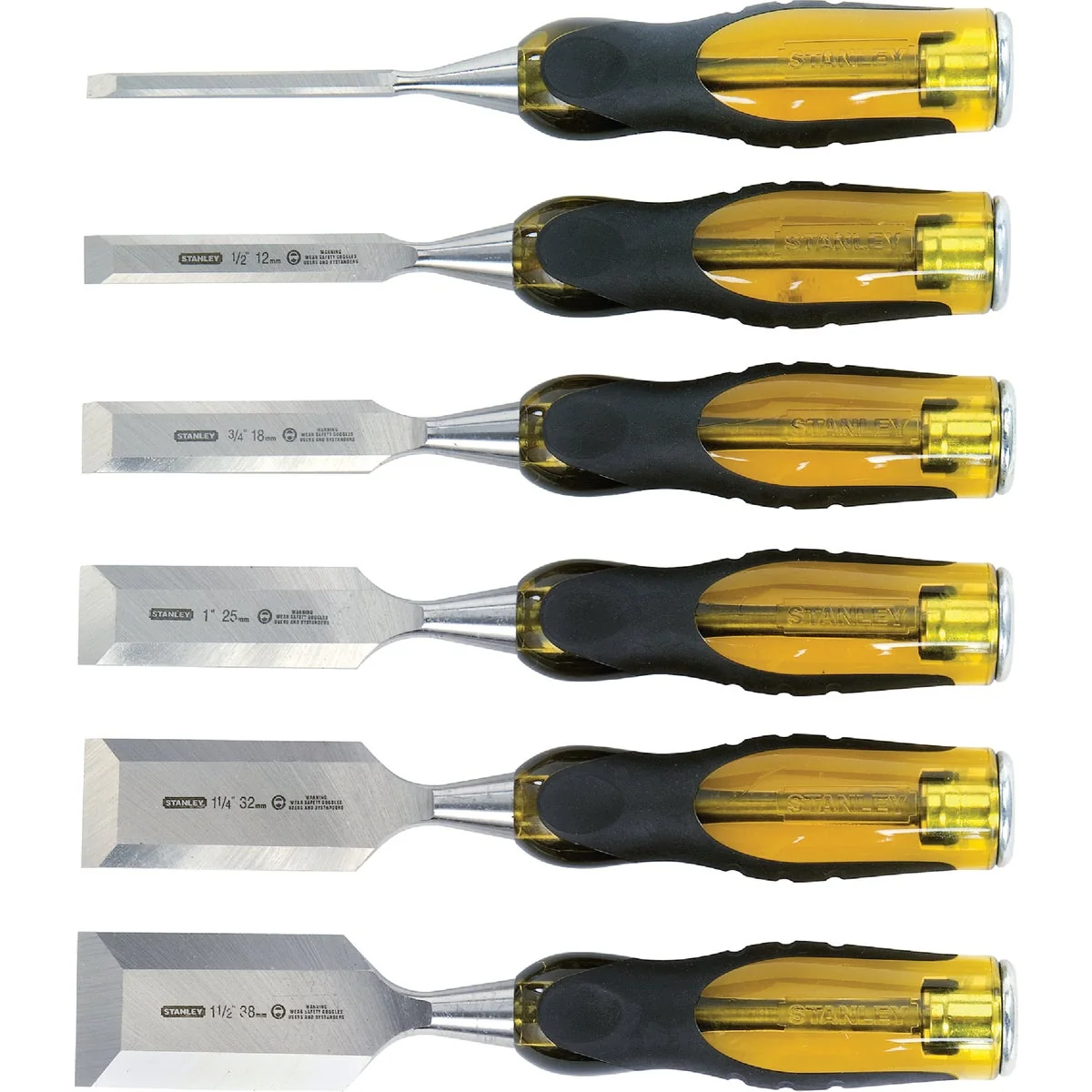 Original Stanley FatMax Wood Chisel Set 6-Piece World-Class