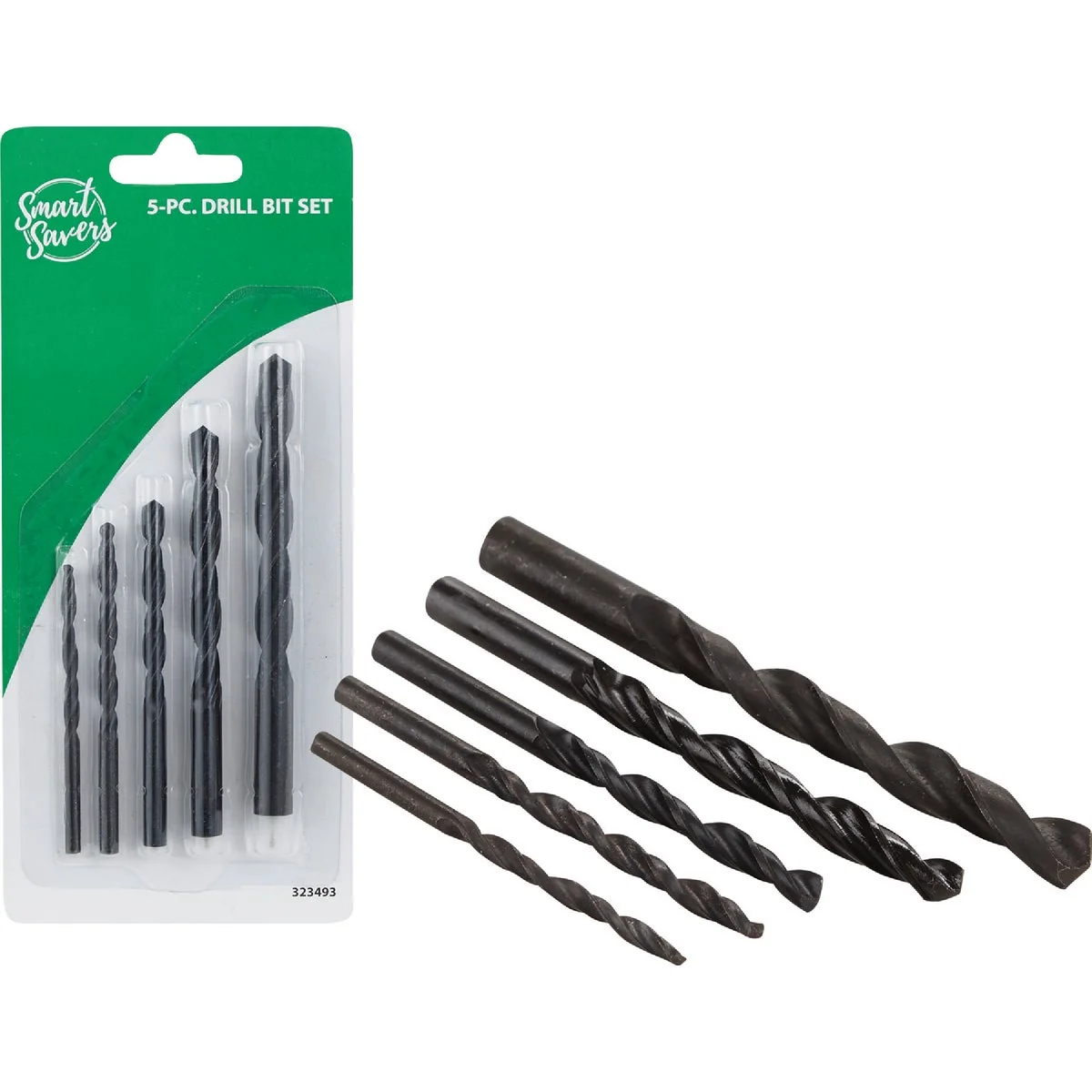 Trendy Smart Savers 5-Piece Black Oxide Drill Bit Set 5 32 In. thru 3 8 In. User-Friendly