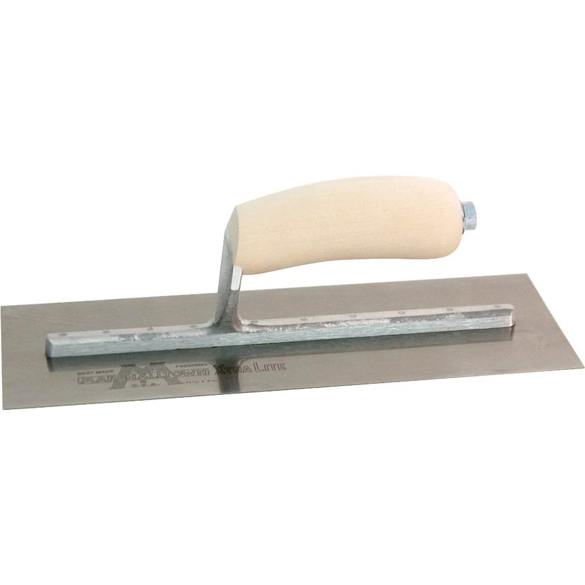 Excellent Marshalltown 4-3 4 In. x 11-1 2 In. High Carbon Steel Finishing Trowel with Curved Wood Handle Environmentally Friendly