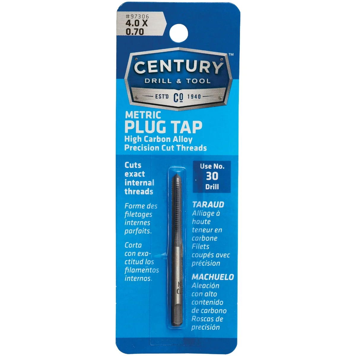 Authentic Century Drill Tool 4.0×0.70 Carbon Steel Metric Tap Next-Generation