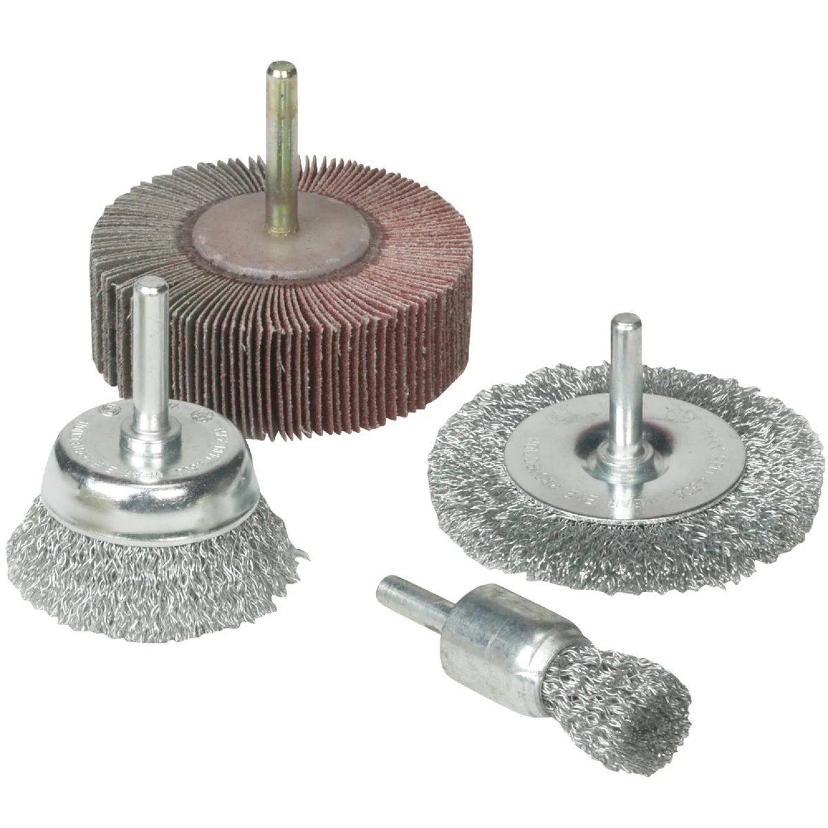 World-Class Weiler Vortec 4 pcs Abrasive Wheel Brush Set Genuine