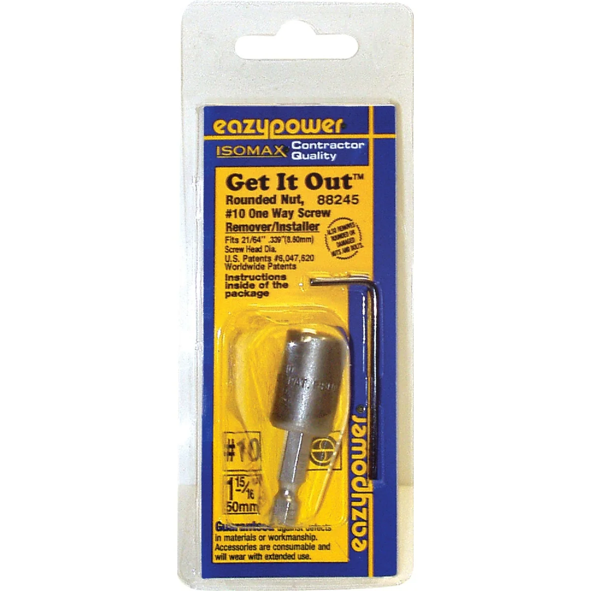 Reliable Eazypower Isomax 10 One Way Rounded Nut and Screw Extractor Premium Material