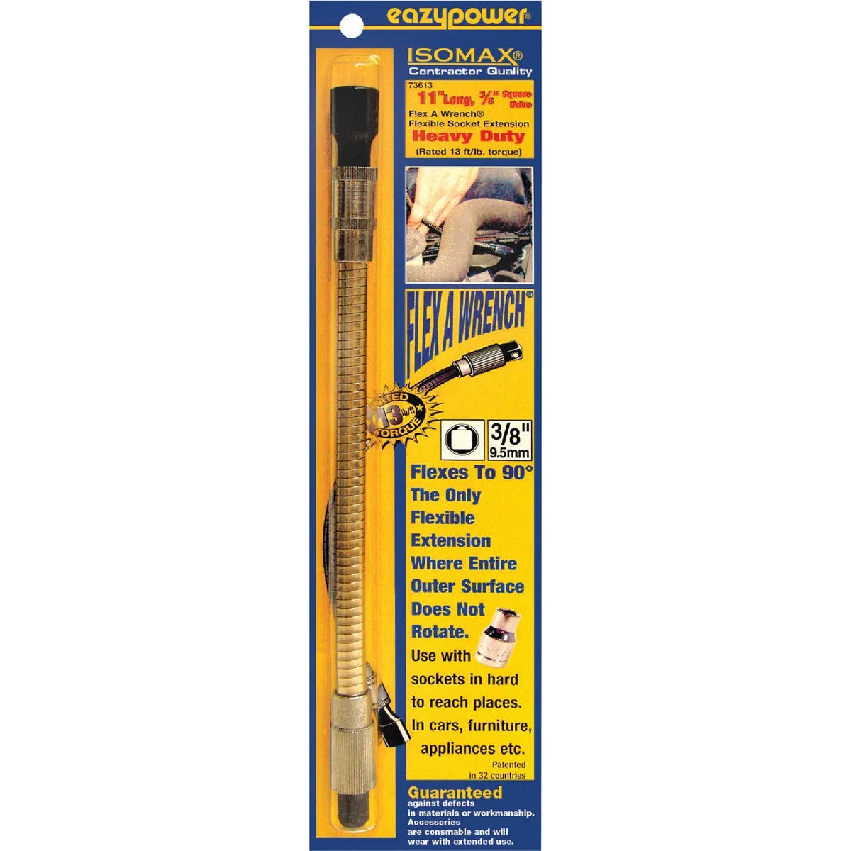 Fine Eazypower FleX-A-Wrench 11 In. 3 8 In. Flexible Bit Extension Sustainable