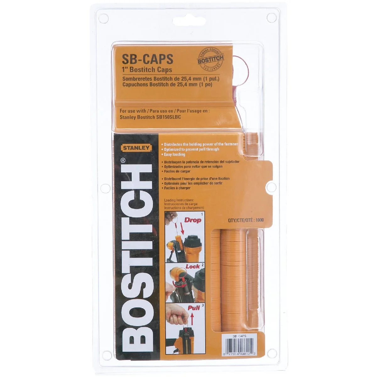 Crafted Bostitch 18-Gauge 5 16 In. x 1 In. Caps Staples 1000 Ct. Trendy