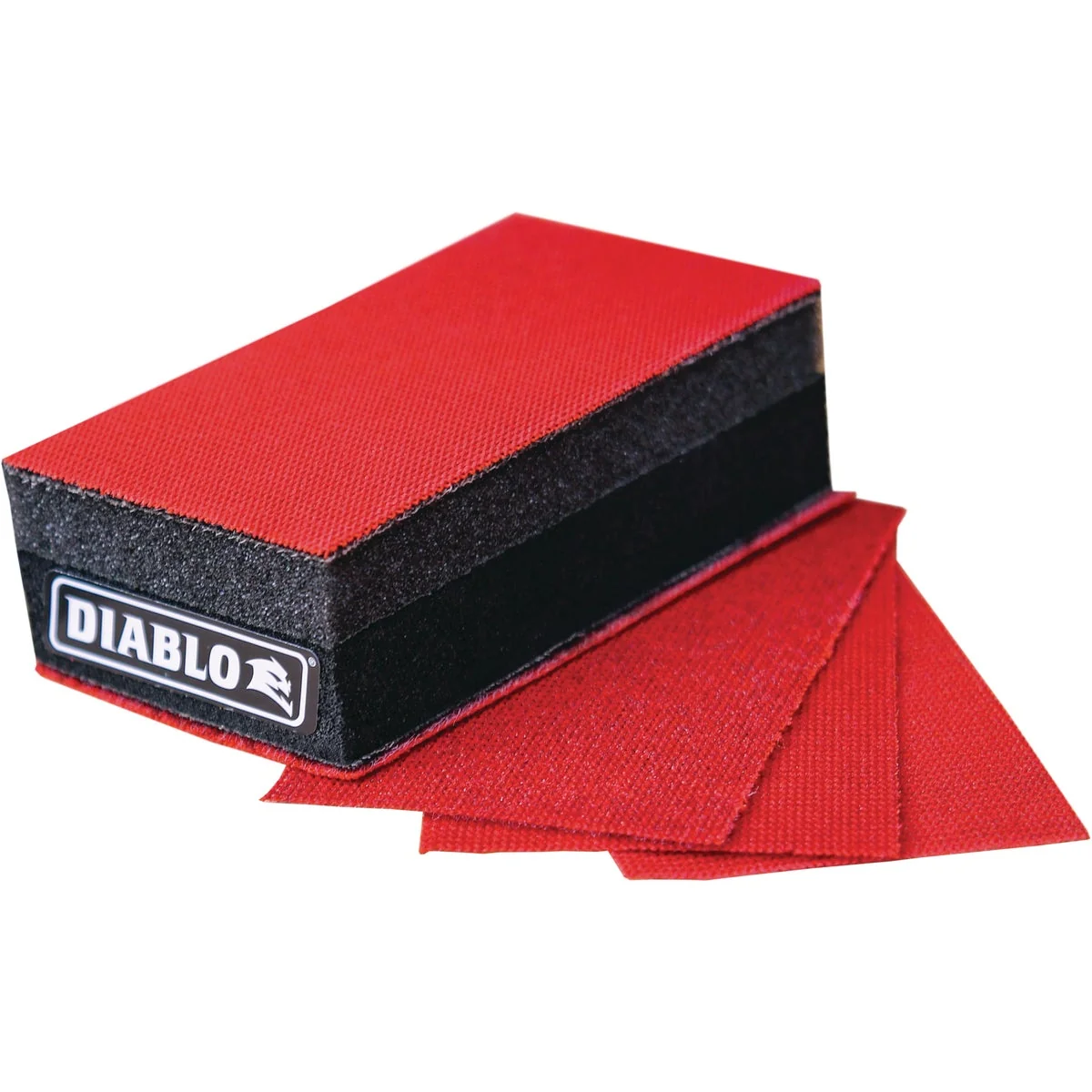 Minimalist Diablo 5 In. Reusable Sanding Block Kit with Assorted SandNET Sheets Modern