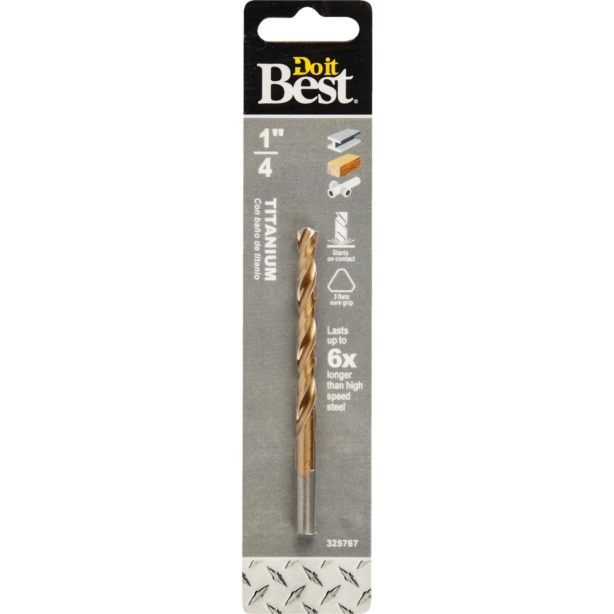 Practical Do it 1 4 In. Titanium Drill Bit Original Design
