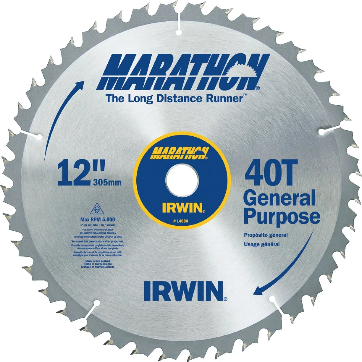 Original Irwin Marathon 12 In. 40-Tooth General Purpose Circular Saw Blade Natural