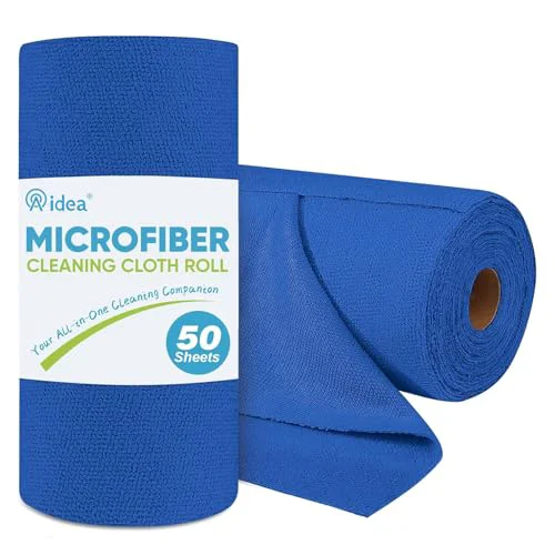 Classic Microfiber Cleaning Cloth Roll 50 Count Luxury