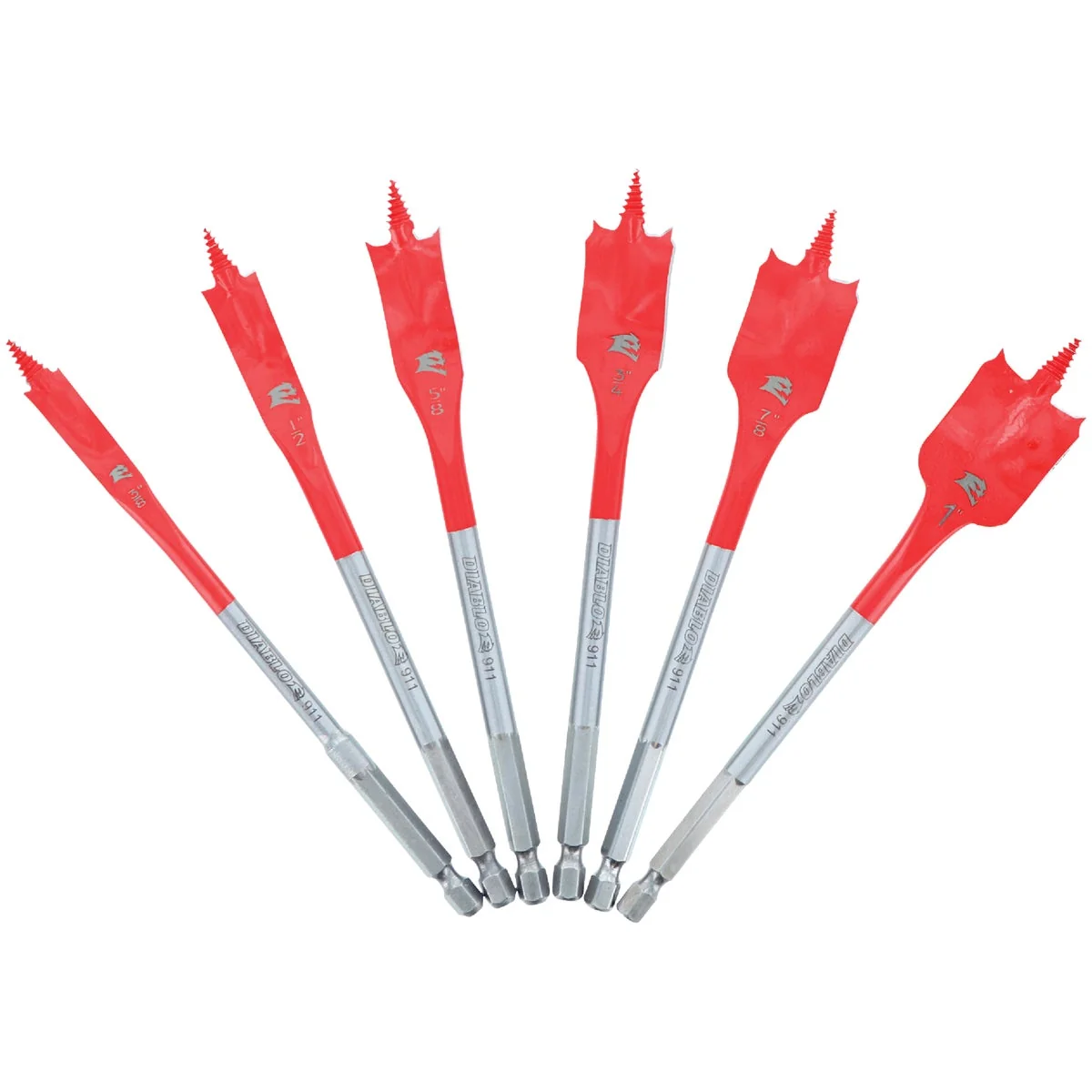 Original Diablo SPEEDemon Spade Bit Set 6-Piece Fast