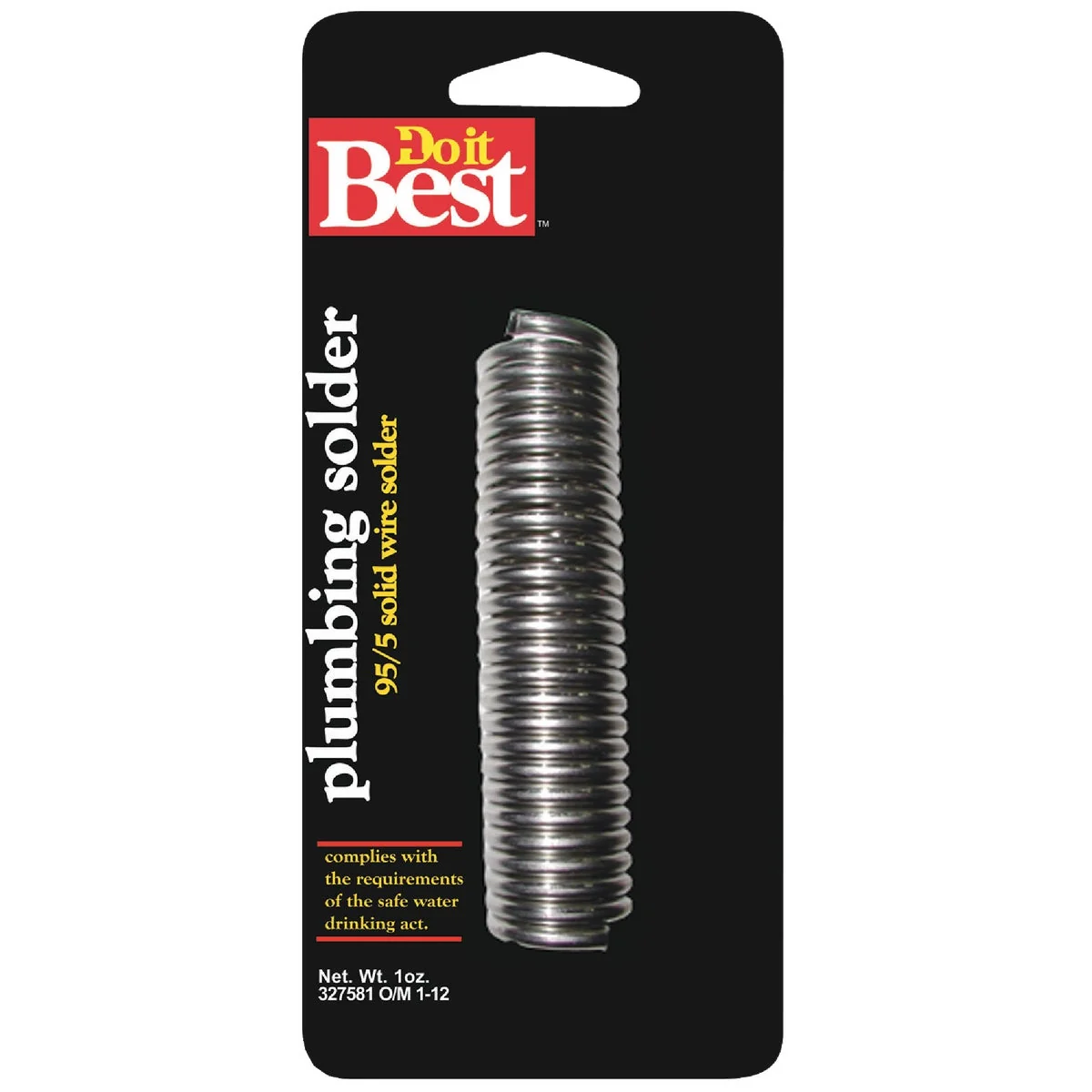 Original Do it 1 oz. Solid 95 Tin 5 Antimony Solder Eco-Friendly