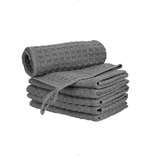 Eco-Friendly 6 Pack Microfiber Espresso Barista Cleaning Towels 6 Count Premium