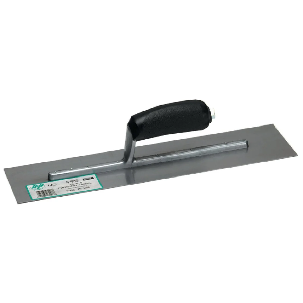 Versatile QLT 4 In. x 16 In. Finishing Trowel with Curved Plastic Handle Safe