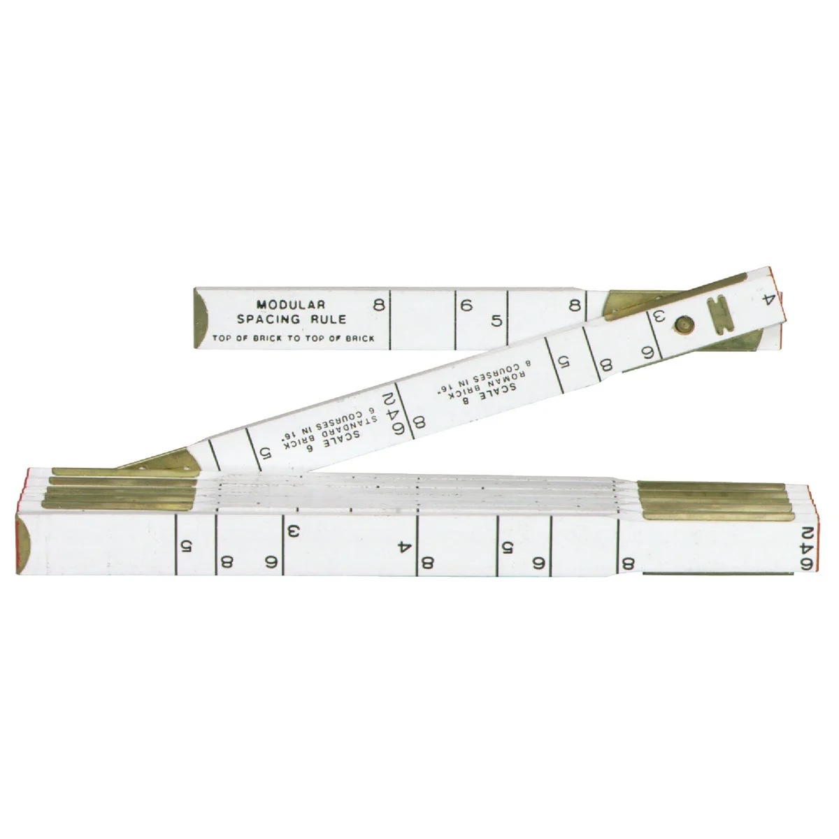 Proven Lufkin Red End 6 Ft. x 5 8 In. Masonry Folding Rule Modular Spacing Luxury